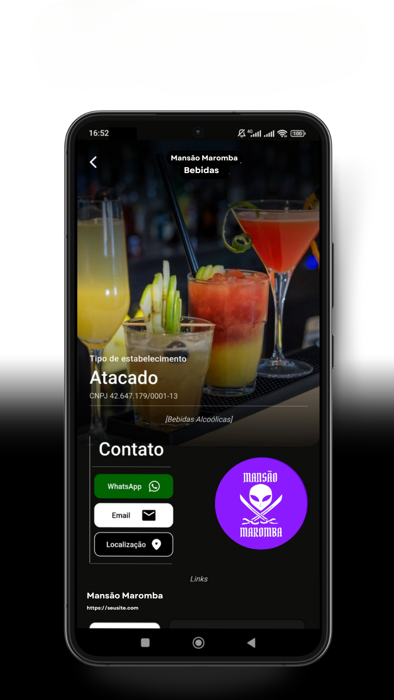 App Mansão Maromba Bebidas
